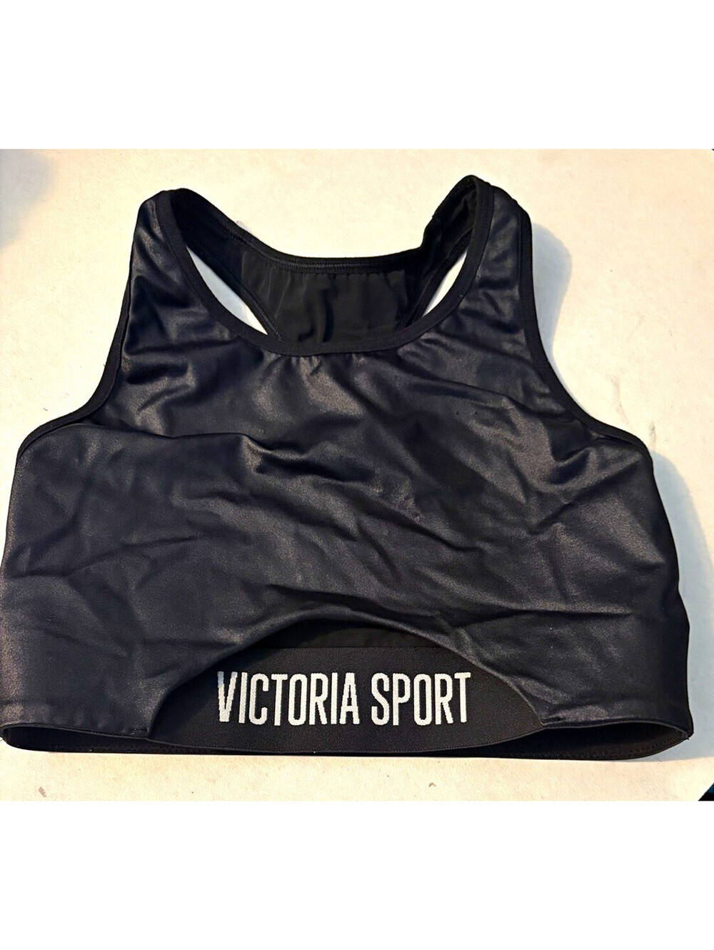 Victoria Sport Black Non-Padded Racerback Wireless Sports Bra Medium Support S/A